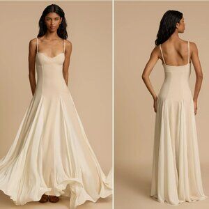 Arcina Ori Paloma Maxi Dress in Stone XS